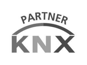 Tonon Impianti-partner-KNX Logo in bianco e nero KNX