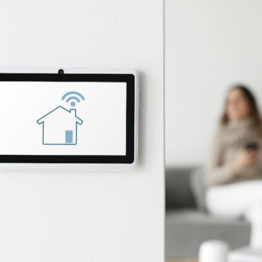 Pannello di controllo con simbolo di una casa